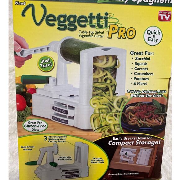 Veggetti Pro Tabletop Spiral Vegetable Cutter NEW - Picture 5 of 13